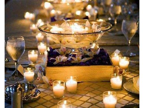 Decoración con velas