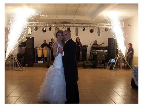 Pirotecnia en interior