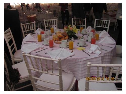 Montaje con sillas tiffany