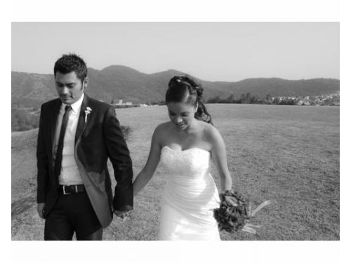 Novios blanco y negro