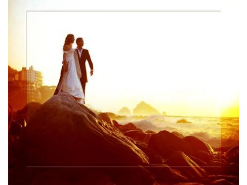 Novios frente al mar