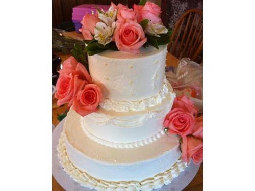 Pasteles decorados con flores