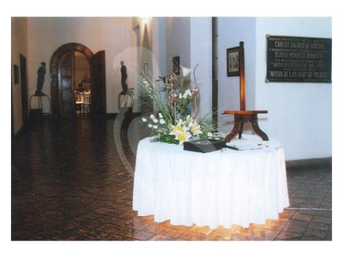 Montaje para boda en el museo de las aves