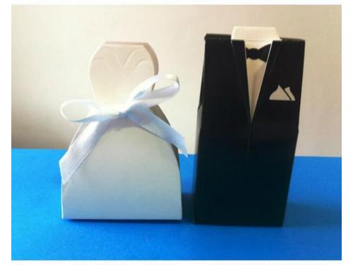 Cajas novia y novio