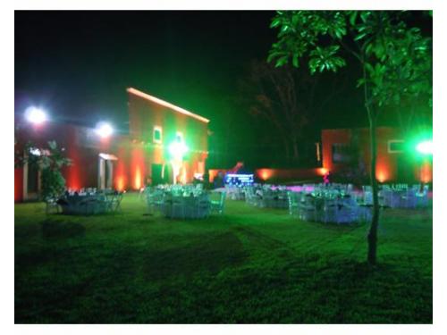 Jardin montado para boda