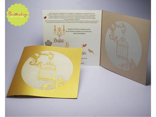 Invitación dorada