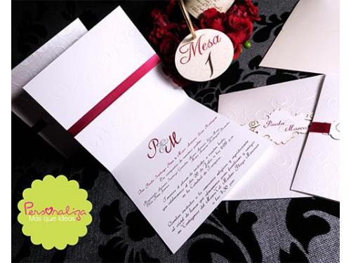 Invitación con listón