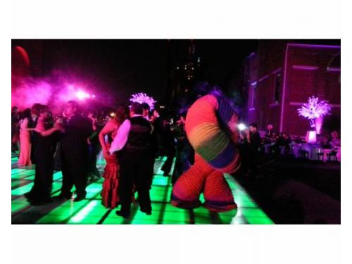 Pista de baile iluminada