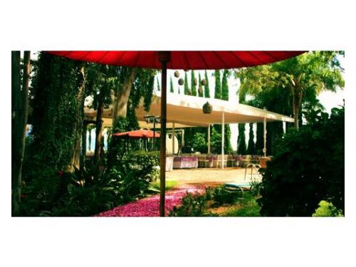 Caminos decorados con flores