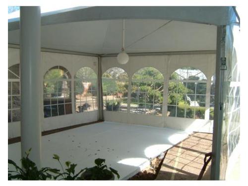 Carpa espaciosa y elegante