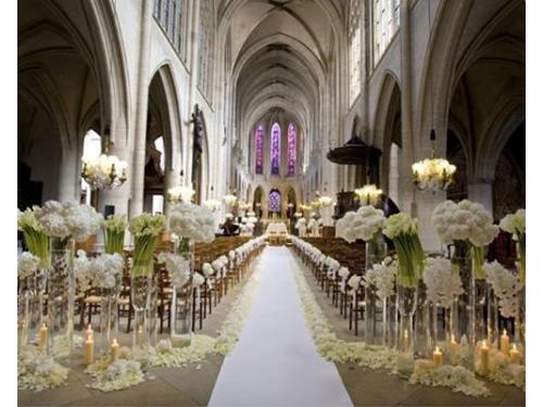 Decoración en la ceremonia religiosa