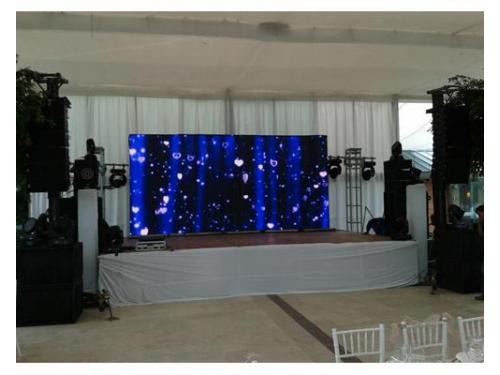 Equipo de audio e iluminación