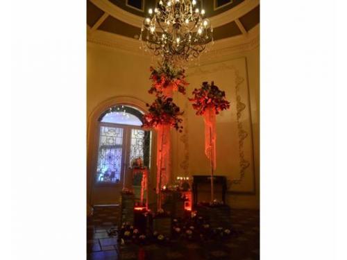 Lobby con original decoración