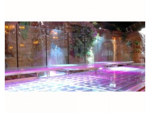 Pista de baile iluminada