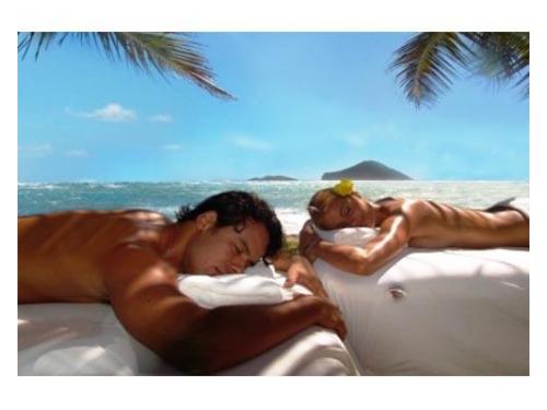 Masaje playero en la playa