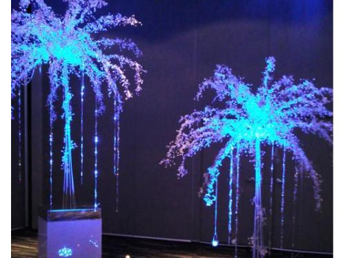 Maravillosa decoración nocturna para la fiesta de tu boda