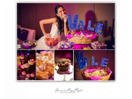 Mesa de dulces para quinceañeras