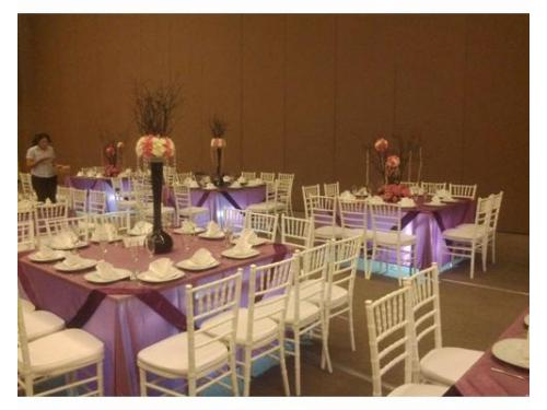 Montaje tiffany iluminado