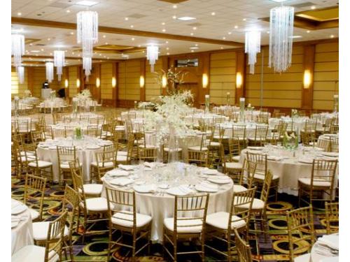 Montaje de bodas blanco