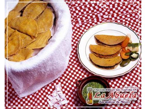 Tacos finos de canasta la abuela