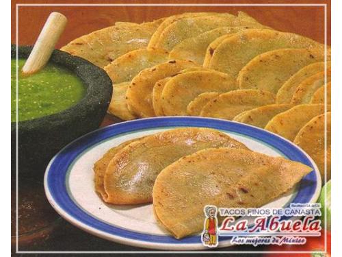 Tacos finos de canasta la abuela