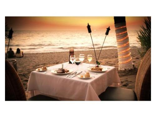 Montaje para cena en la playa