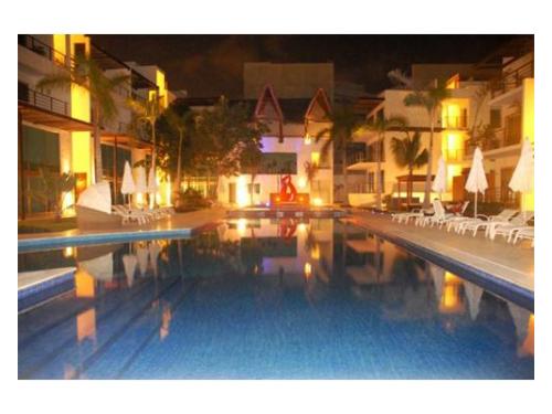 Zona de alberca en propiedad de bachelorette & more playa