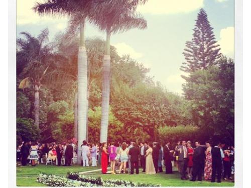 Los invitados en la recepción