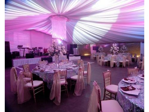 Decoración en carpas