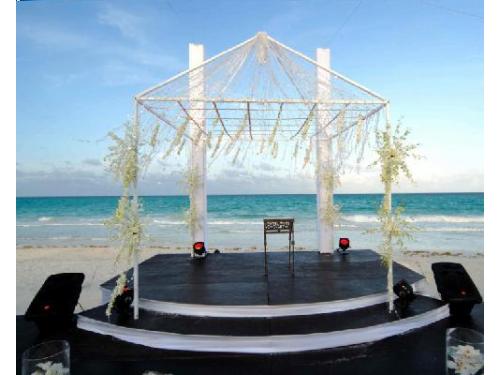 Entarimado iluminado