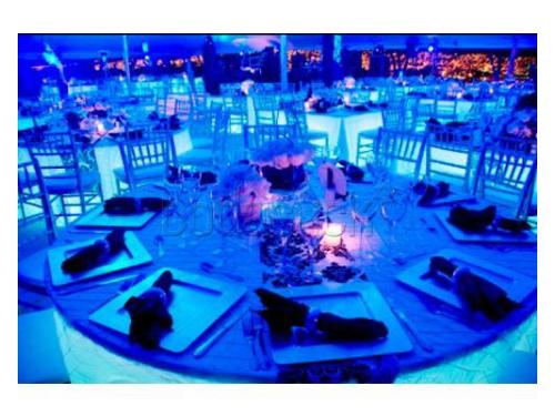 Detalle del montaje de la mesa