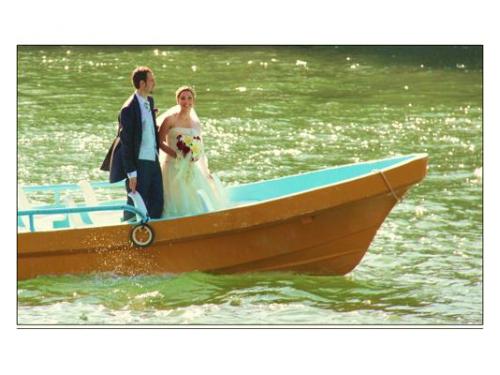 La entrada de los novios