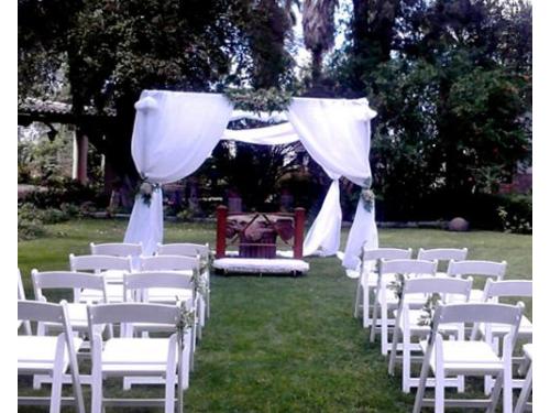 Exteriores decorados para ceremonia