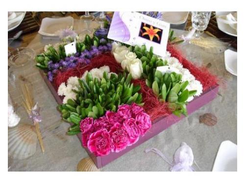 Centro de mesa de rosas