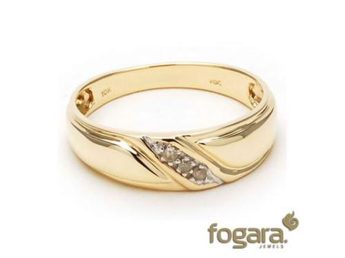 Oro amarillo y brillantes