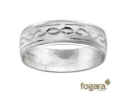 Oro blanco con diseño