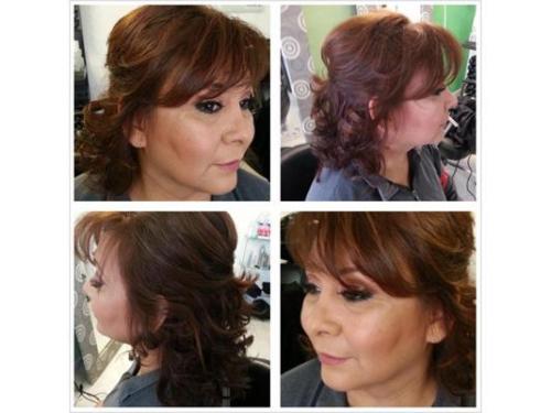 Perfección en maquillaje y peinado