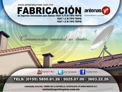 Base universal para antena VSAT 0.75, 1.2, 1.8 m galvanizada