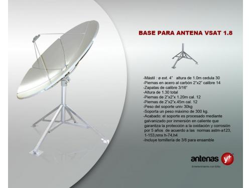 Base universal para antena VSAT 1.8 m galvanizada
