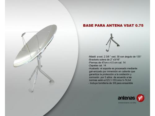 Base universal para antena VSAT 0.75 m galvanizada