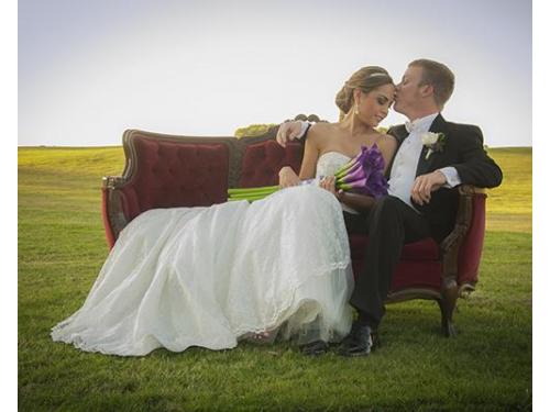 Pareja en sesión fotográfica