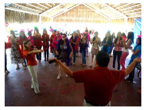 Los invitados reunidos