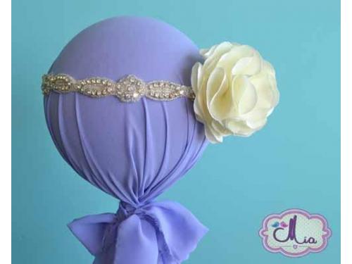 Diadema con rosa