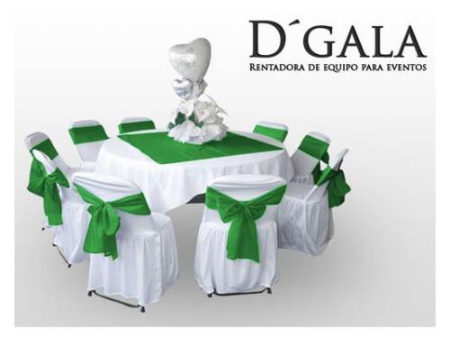 Mesas de  8  personas