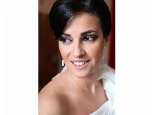 Hermoso retrato de la novia