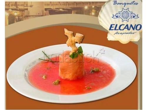 Deliciosos salmón enrollado