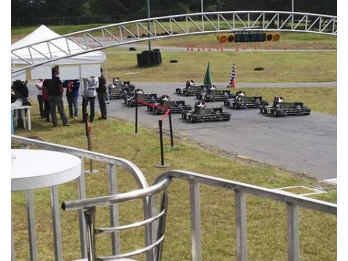 Vista a la pista kart