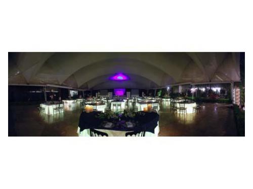 Montaje en hacienda de noche