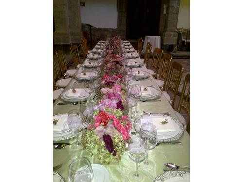 Centros de mesa en jardineras