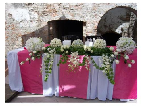 Mesa de novios boda de día